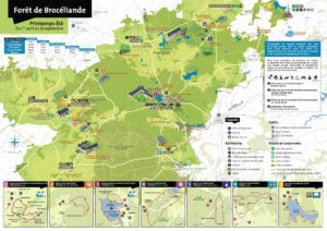 Carte forêt de Brocéliande